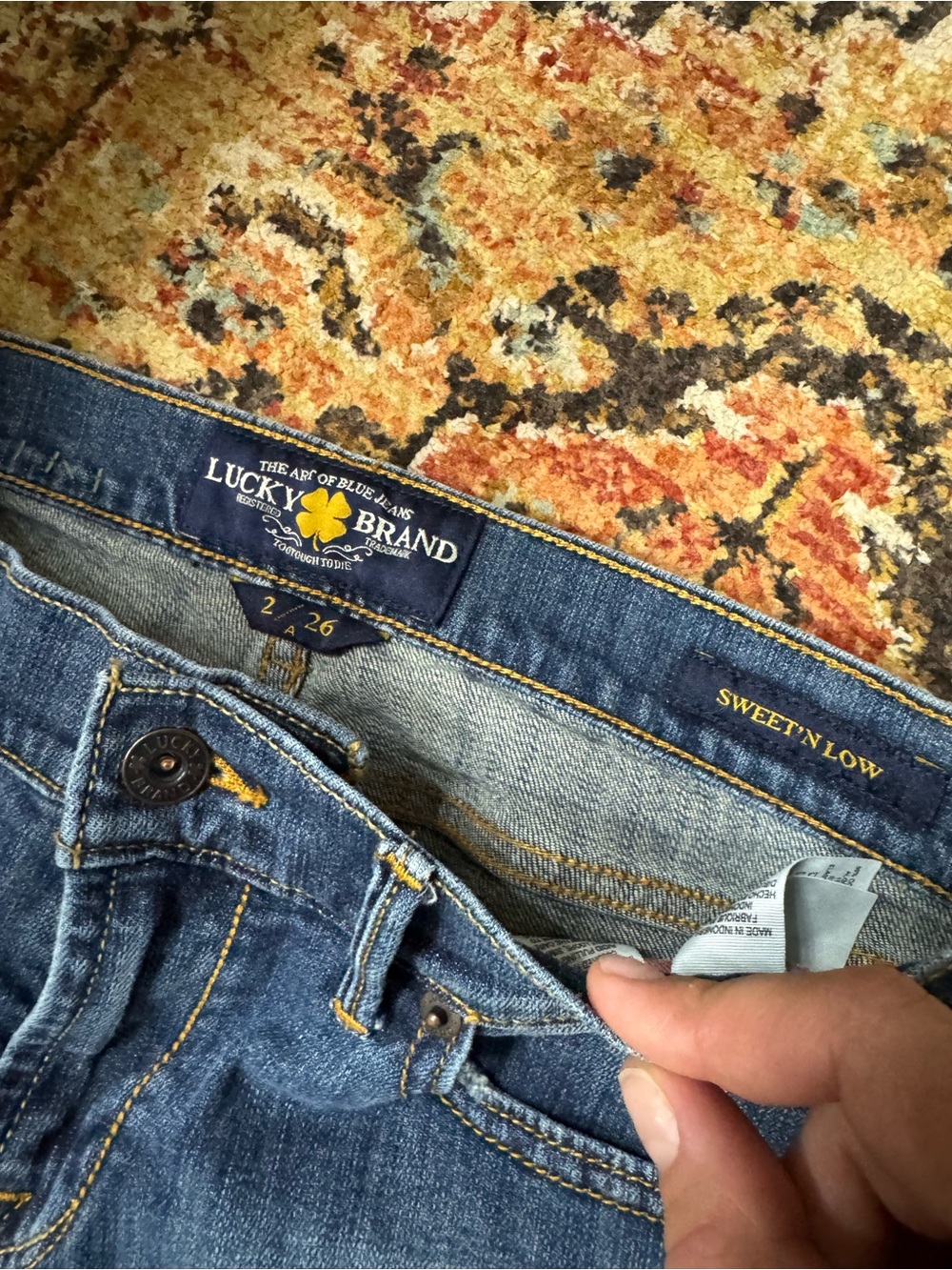 Lucky brand Women's Blue Denim Jeans - Picture 3 of 5